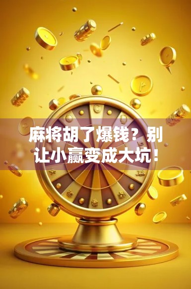 麻将胡了爆钱？别让小赢变成大坑！