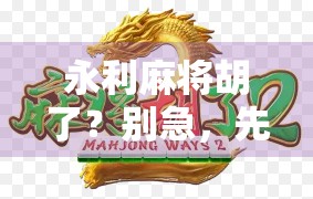 永利麻将胡了？别急，先看清这背后的牌局逻辑！