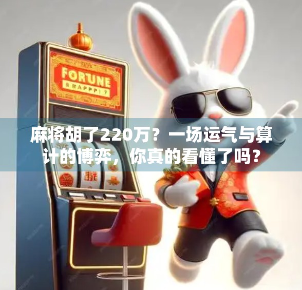 麻将胡了220万？一场运气与算计的博弈，你真的看懂了吗？